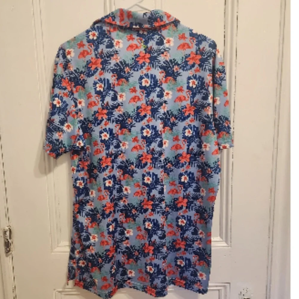 Tailorbyrd Performance Tropical Golf Polo